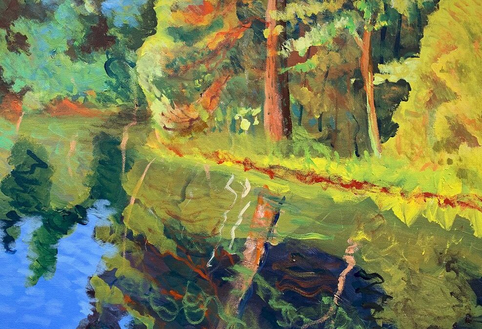 Hazlehurst Inlet no. 3, Acrylic on Canvas, 16″ x 20″