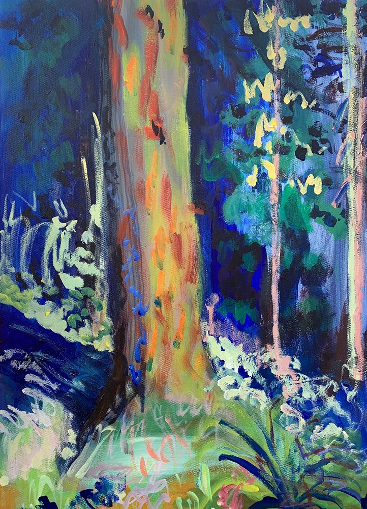 Summer Growth, Acrylic on Canvas, 24" x 18", Sold