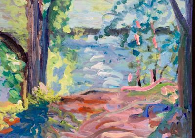 Gillian Bedford, Acrylic Painting, Lake Bemidji, Sold