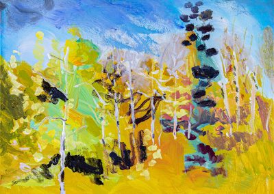 Gillian Bedford, Autumn Beat, Acrylic in Canvas, 16 x 20